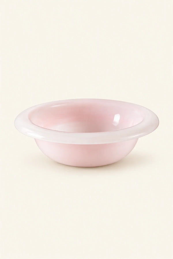 Soft Orbit Pastel Glass Dessert Bowl