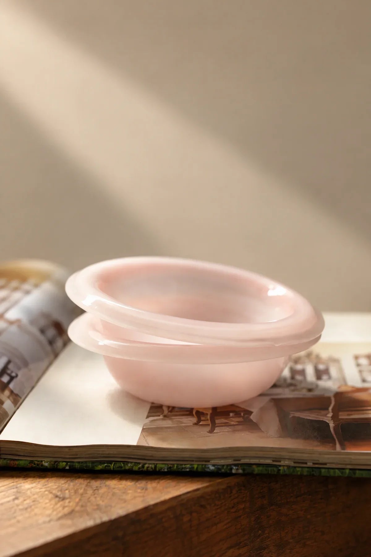Soft Orbit Pastel Glass Dessert Bowl