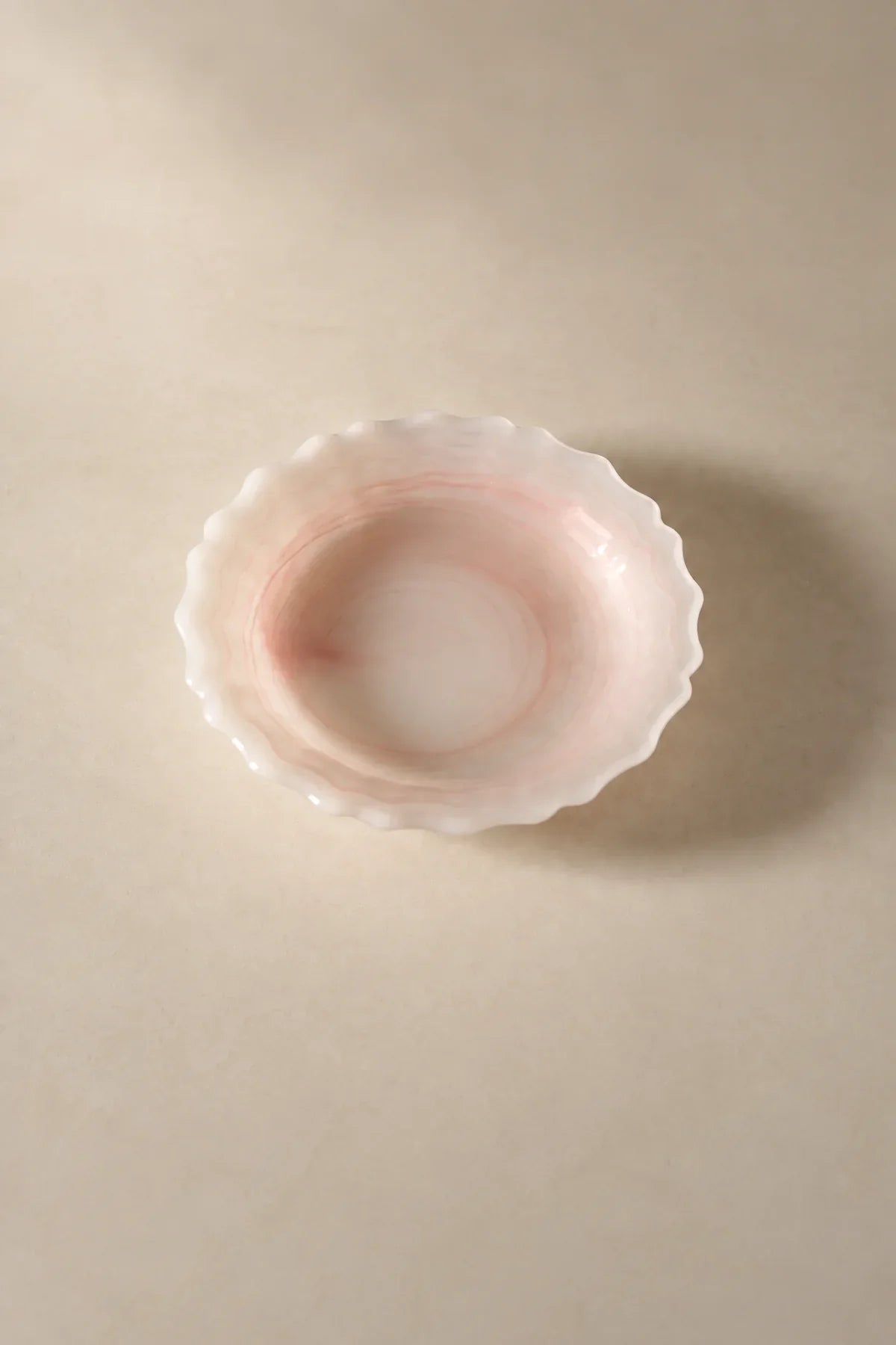 Soft Orbit Pastel Glass Dessert Bowl