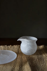 Mist Ritual Frosted White Glass Tea Set