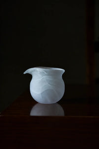 Mist Ritual Frosted White Glass Tea Set