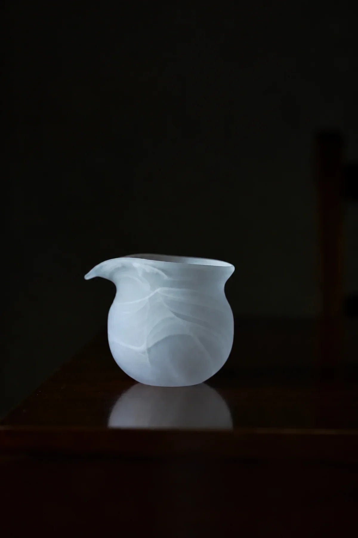 Mist Ritual Frosted White Glass Tea Set