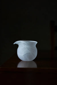Mist Ritual Frosted White Glass Tea Set