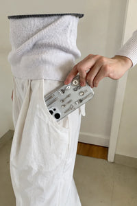 Silver Service Clear Resin Phone Case
