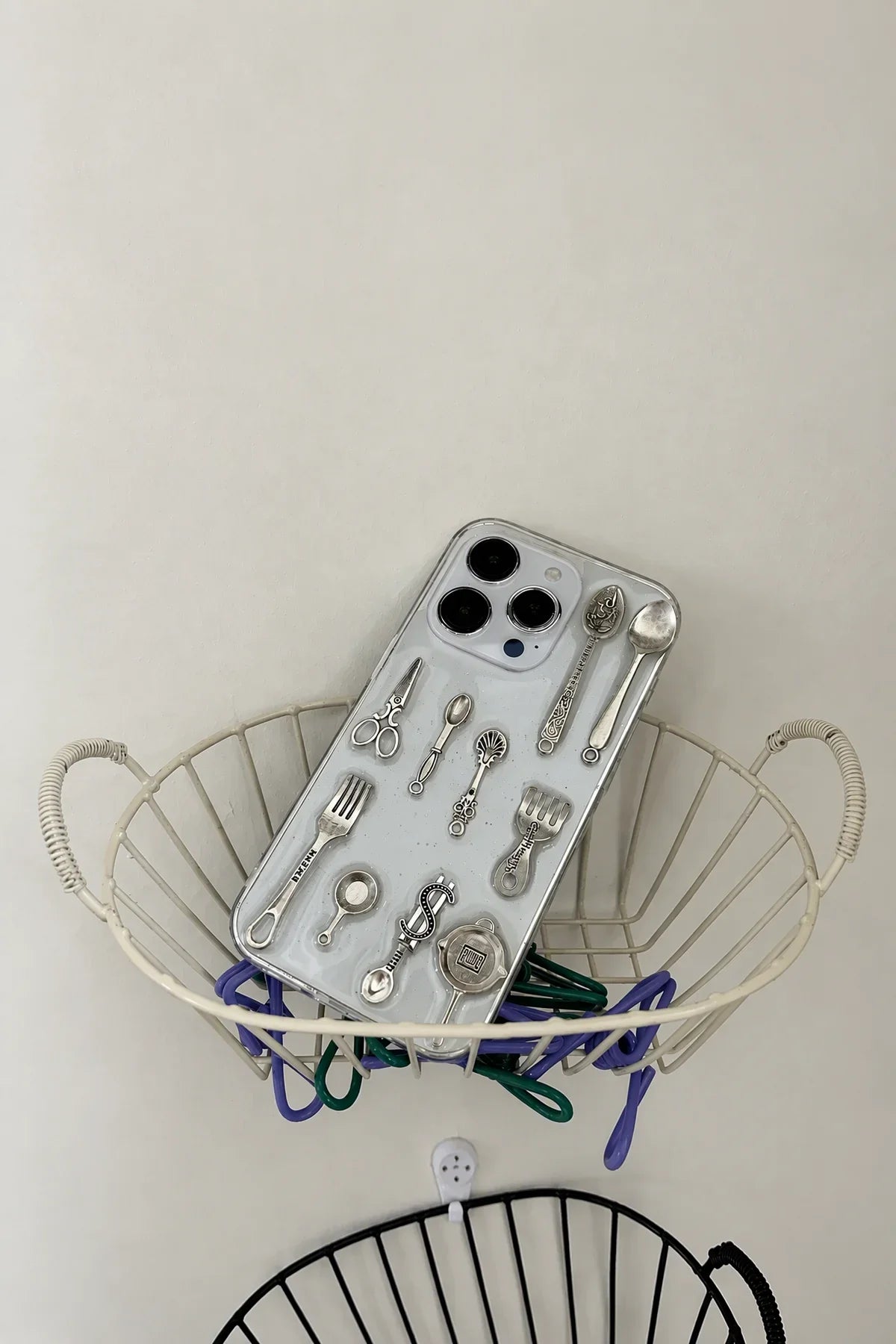 Silver Service Clear Resin Phone Case