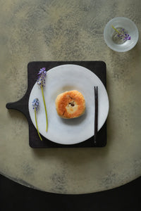 Sorbet Halo Pastel Frosted Glass Dessert Plate