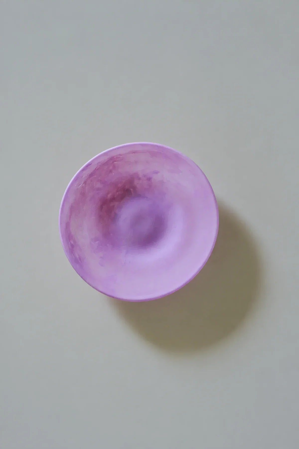Sorbet Halo Pastel Frosted Glass Dessert Plate