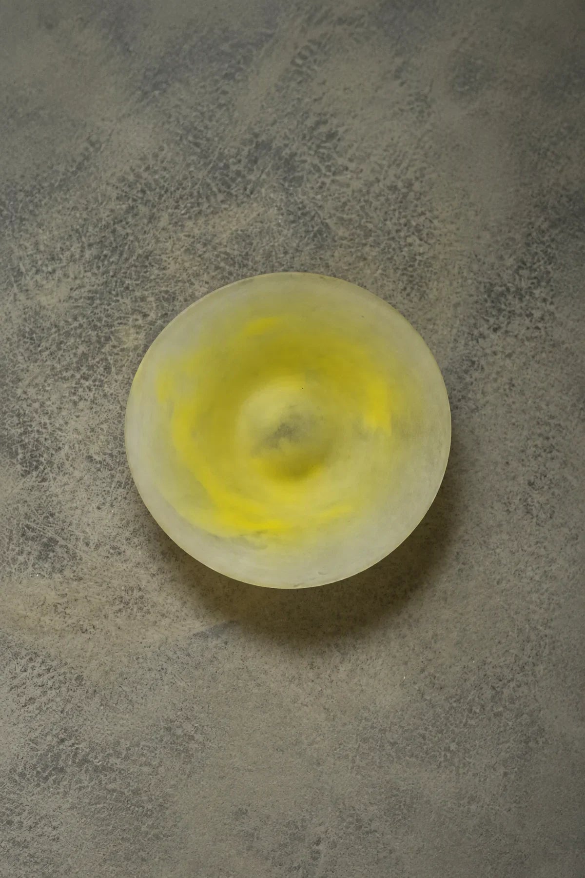 Sorbet Halo Pastel Frosted Glass Dessert Plate