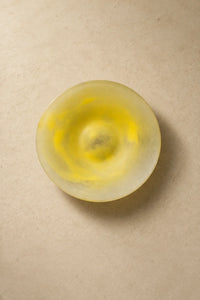 Sorbet Halo Pastel Frosted Glass Dessert Plate