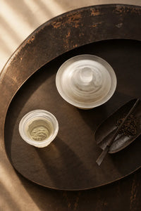Cloud Current Frosted White Glass Gaiwan Tea Set