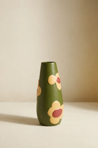 Studio Picnic Painted Ceramic Flower Vase