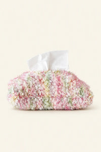 Petal Fleck Pink and Green Yarn Tissue Cover