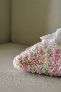Petal Fleck Pink and Green Yarn Tissue Cover
