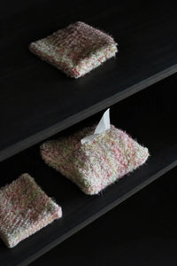 Petal Fleck Pink and Green Yarn Tissue Cover
