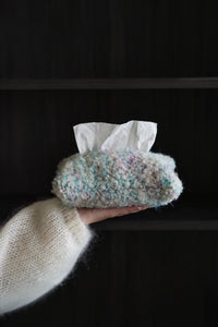 Petal Fleck Pink and Green Yarn Tissue Cover