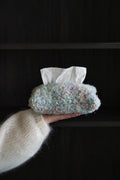 Petal Fleck Pink and Green Yarn Tissue Cover