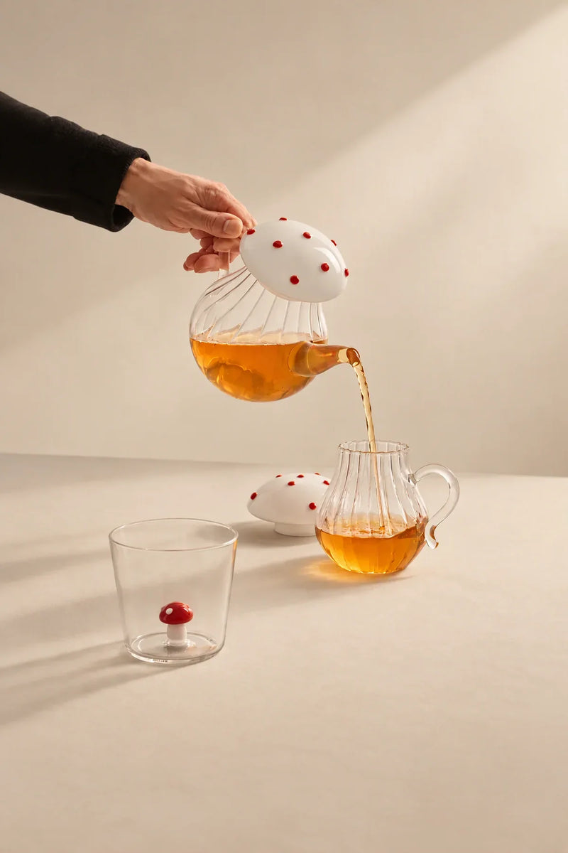 Forest Fable Clear Glass Teapot