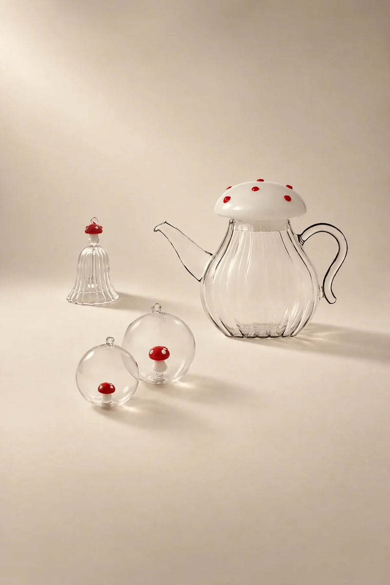 Forest Fable Clear Glass Teapot