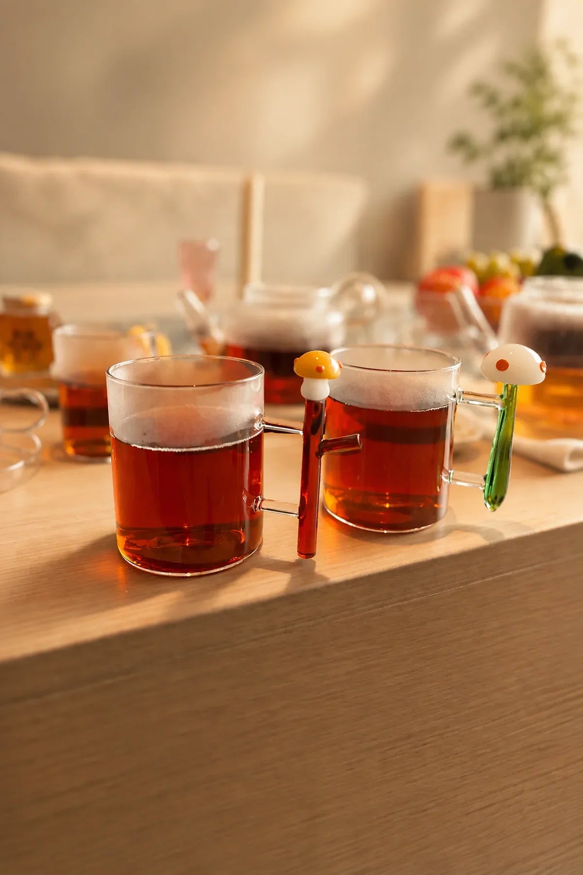 Fairy Ring Clear Borosilicate Glass Mug