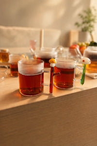 Fairy Ring Clear Borosilicate Glass Mug