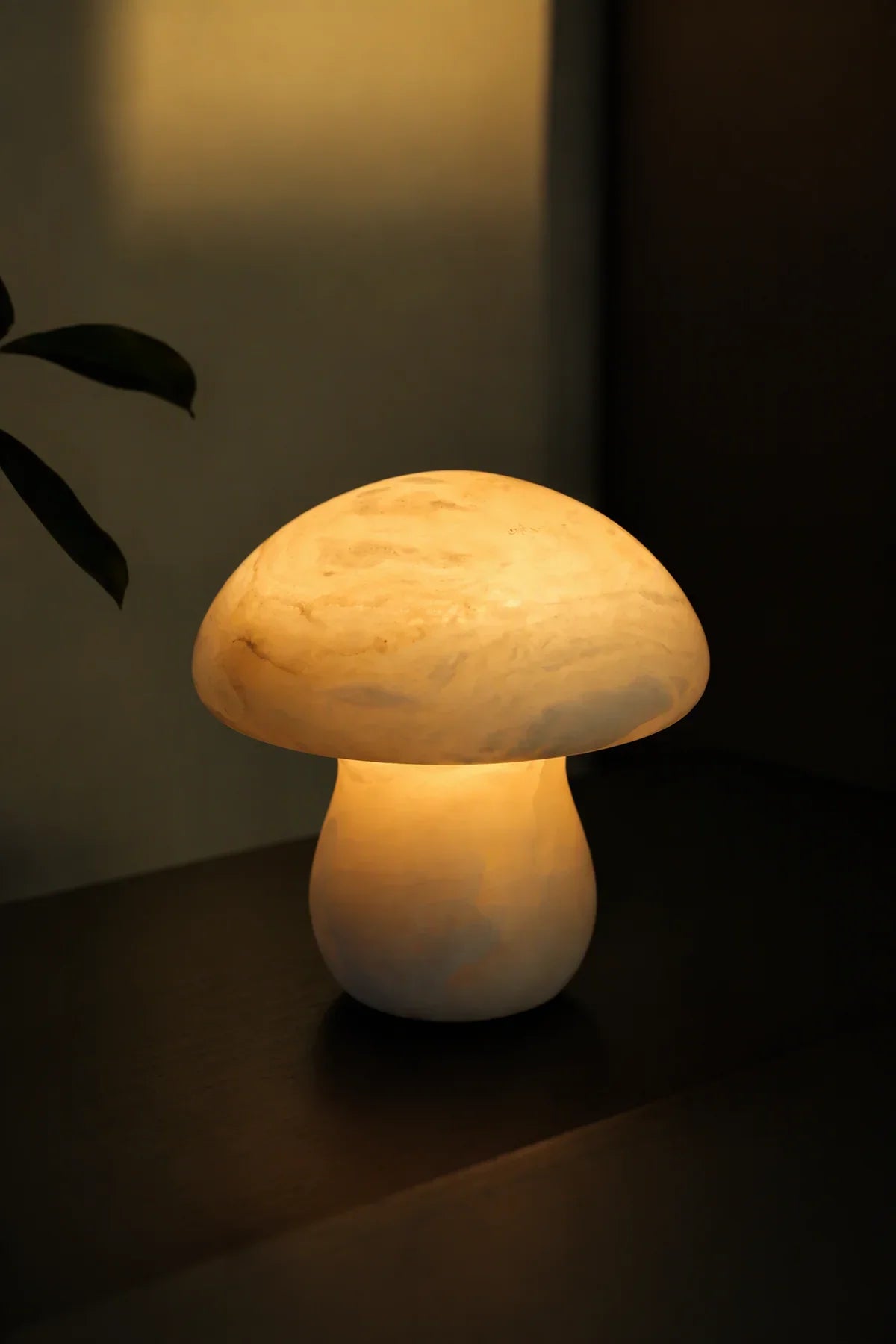 Forest Spore Ivory Alabaster Stone Table Lamp