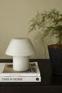 Forest Spore Ivory Alabaster Stone Table Lamp