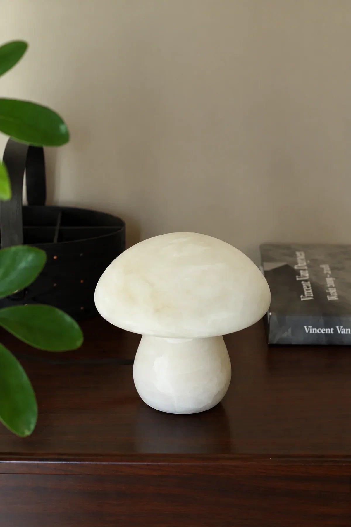 Forest Spore Ivory Alabaster Stone Table Lamp