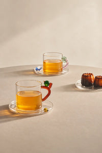 Storybook Nature Multi-Color Glass Coffee Cup