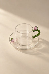 Storybook Nature Multi-Color Glass Coffee Cup