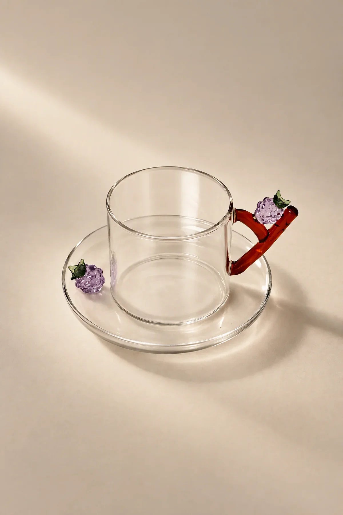 Storybook Nature Multi-Color Glass Coffee Cup