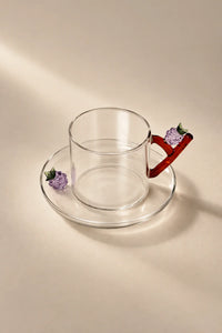 Storybook Nature Multi-Color Glass Coffee Cup