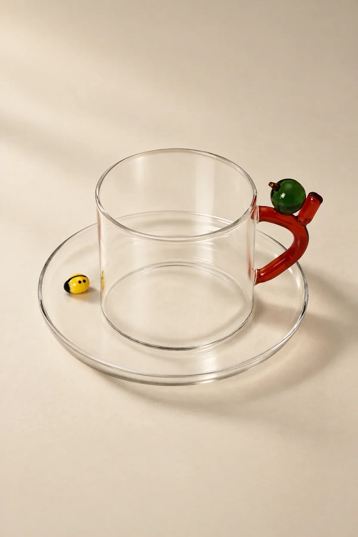 Storybook Nature Multi-Color Glass Coffee Cup
