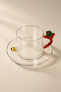 Storybook Nature Multi-Color Glass Coffee Cup
