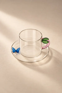 Storybook Nature Multi-Color Glass Coffee Cup