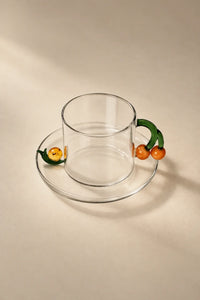 Storybook Nature Multi-Color Glass Coffee Cup