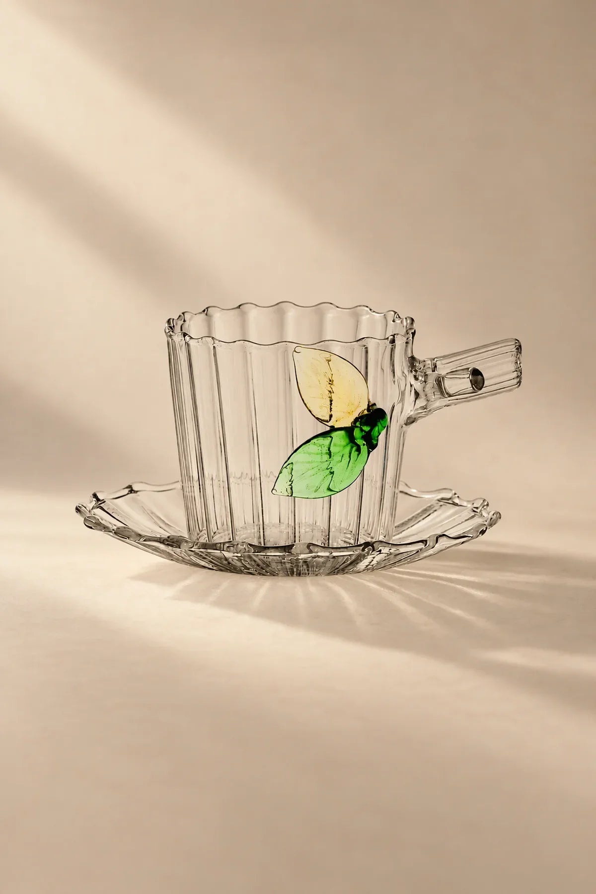 Storybook Nature Multi-Color Glass Coffee Cup