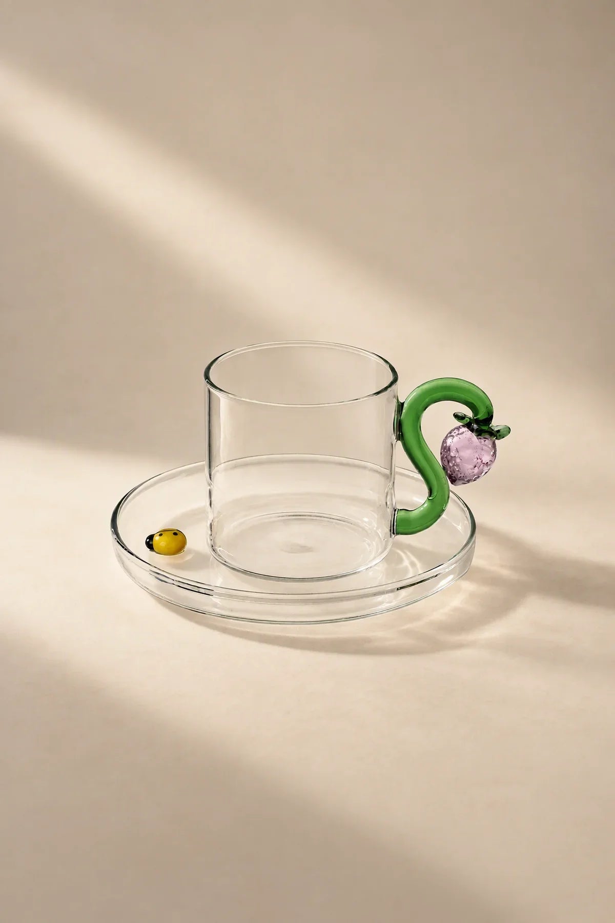Storybook Nature Multi-Color Glass Coffee Cup