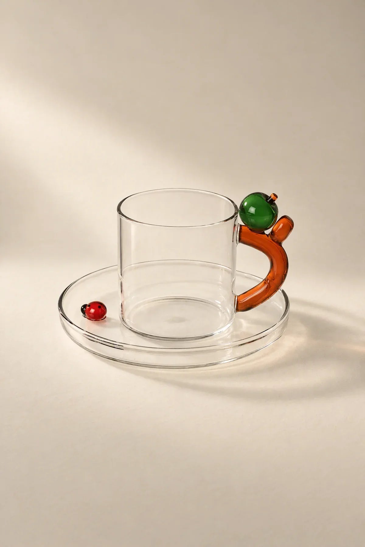 Storybook Nature Multi-Color Glass Coffee Cup