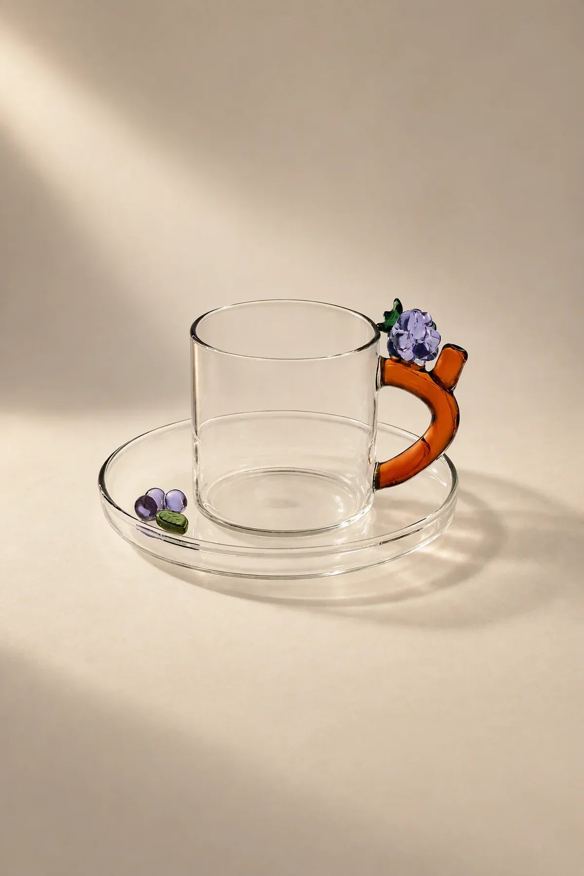 Storybook Nature Multi-Color Glass Coffee Cup