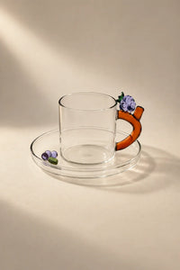 Storybook Nature Multi-Color Glass Coffee Cup