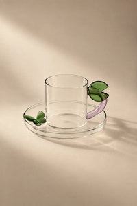 Storybook Nature Multi-Color Glass Coffee Cup