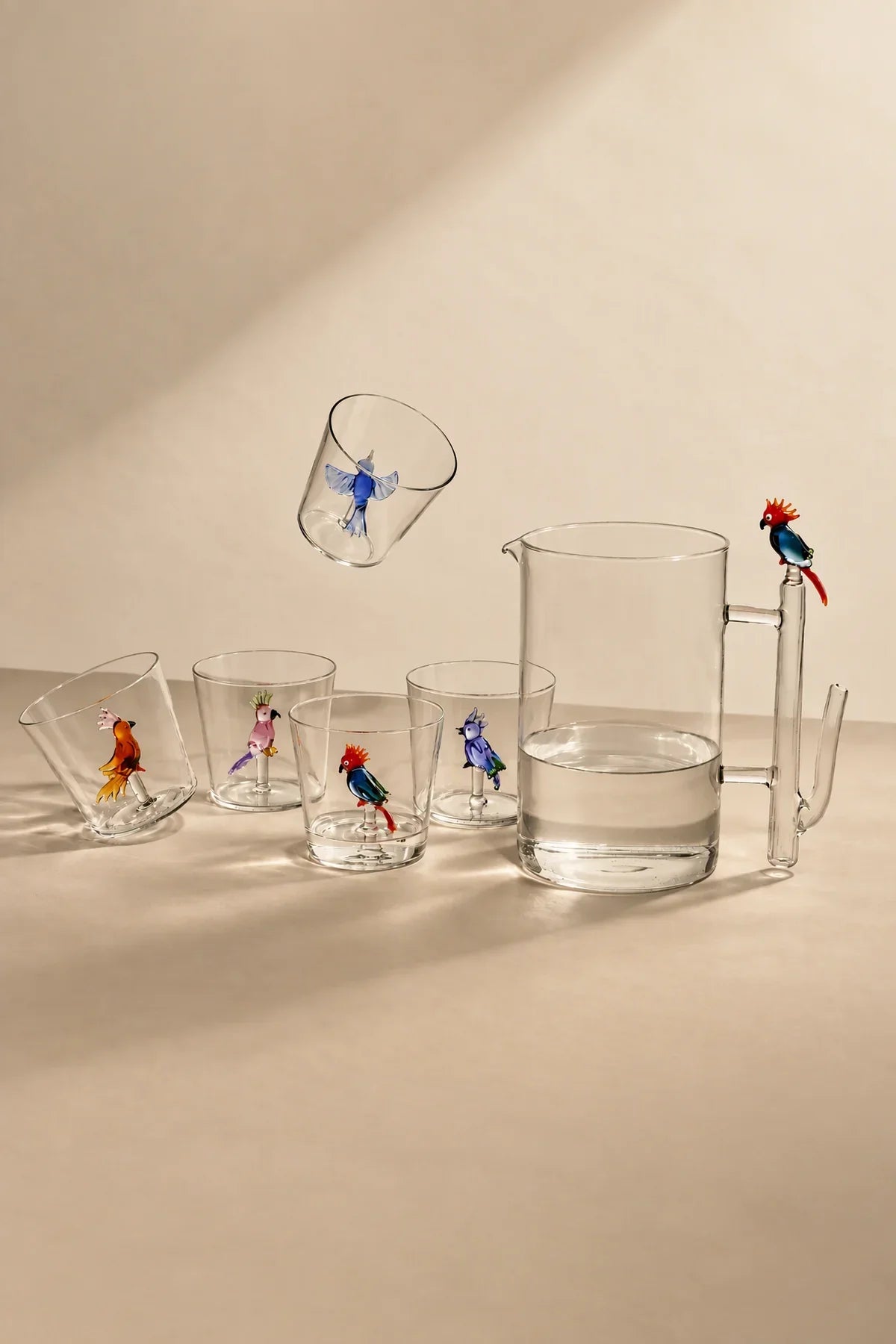 Glass Menagerie Multi-Color Borosilicate Glassware Collection