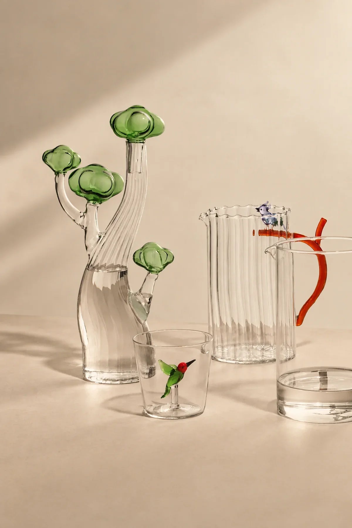 Glass Menagerie Multi-Color Borosilicate Glassware Collection