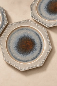 Ember Halo Grey Ceramic Dinner Plate
