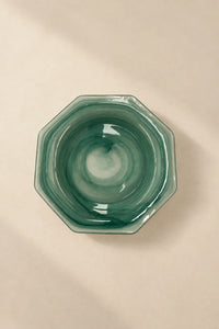 Still Current Teal Glass Serving Plate