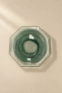 Still Current Teal Glass Serving Plate