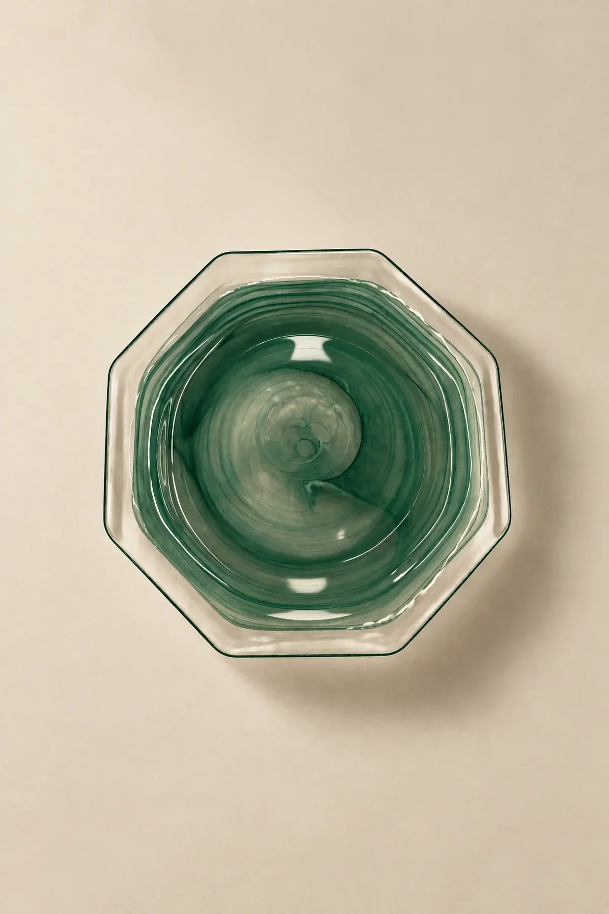 Still Current Teal Glass Serving Plate