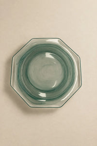 Still Current Teal Glass Serving Plate