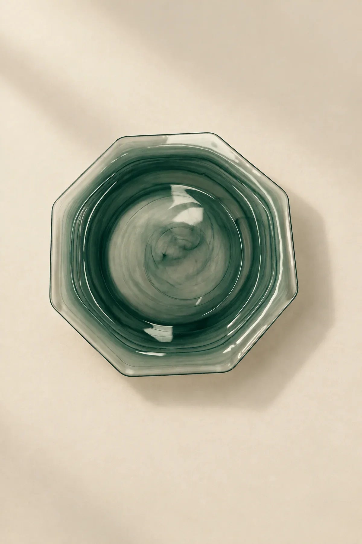 Still Current Teal Glass Serving Plate
