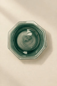 Still Current Teal Glass Serving Plate